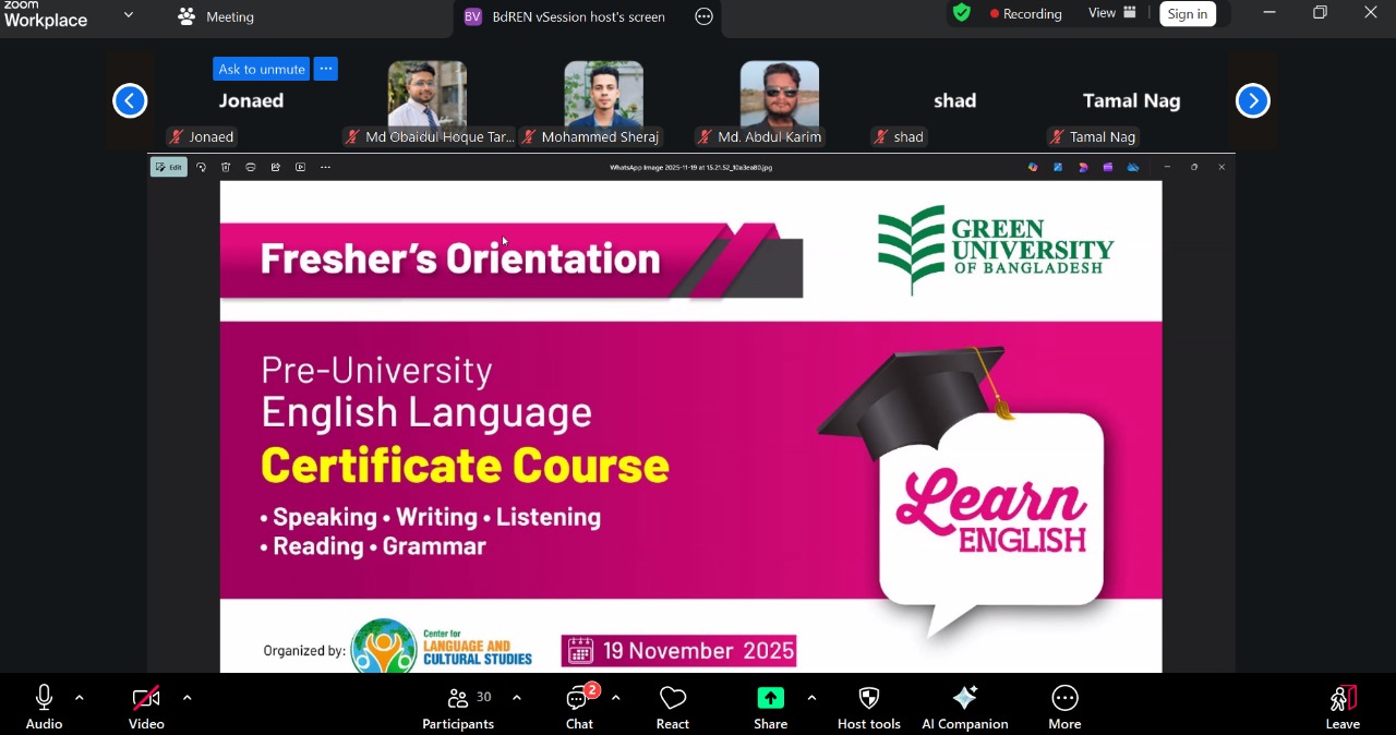 Orientation Program for Pre-University English Language Course